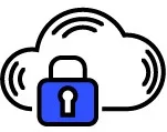 Healthcare cloud infrastructure icon
