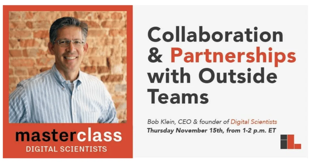 Master class: collaboration and partnerships with outside teams