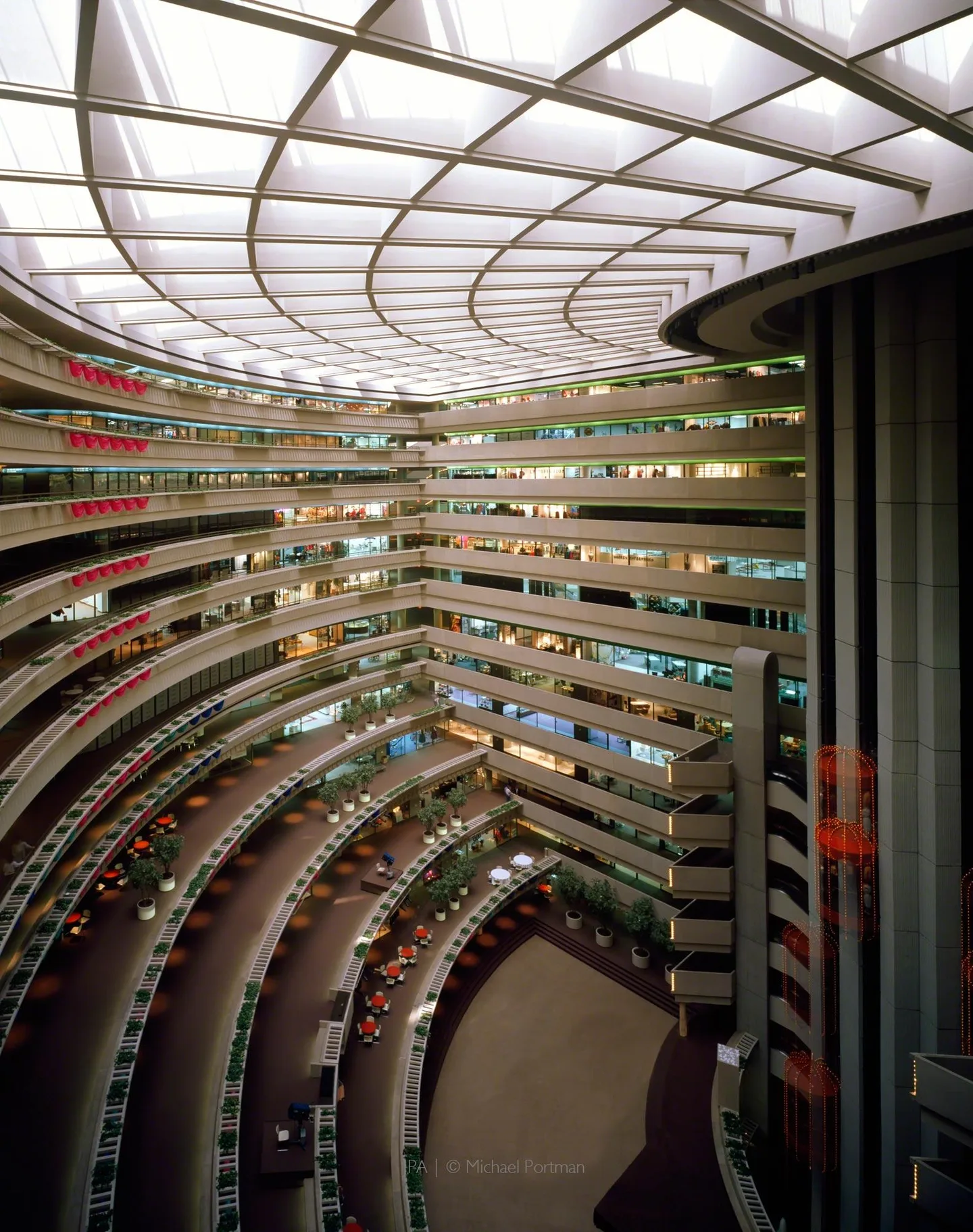 Interior of AmericasMart Atlanta showing the massive multi-story campus
