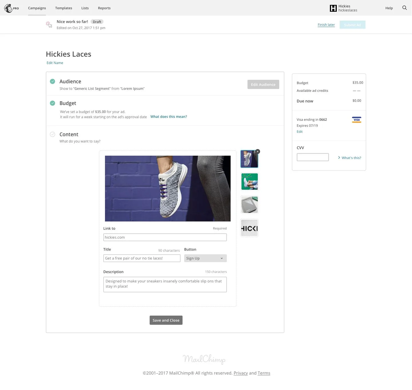 Ad Network MVP prototype