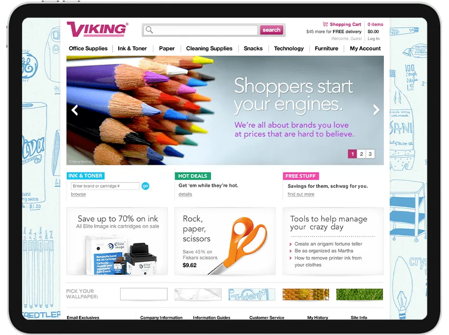 Office Depot ecommerce storefront