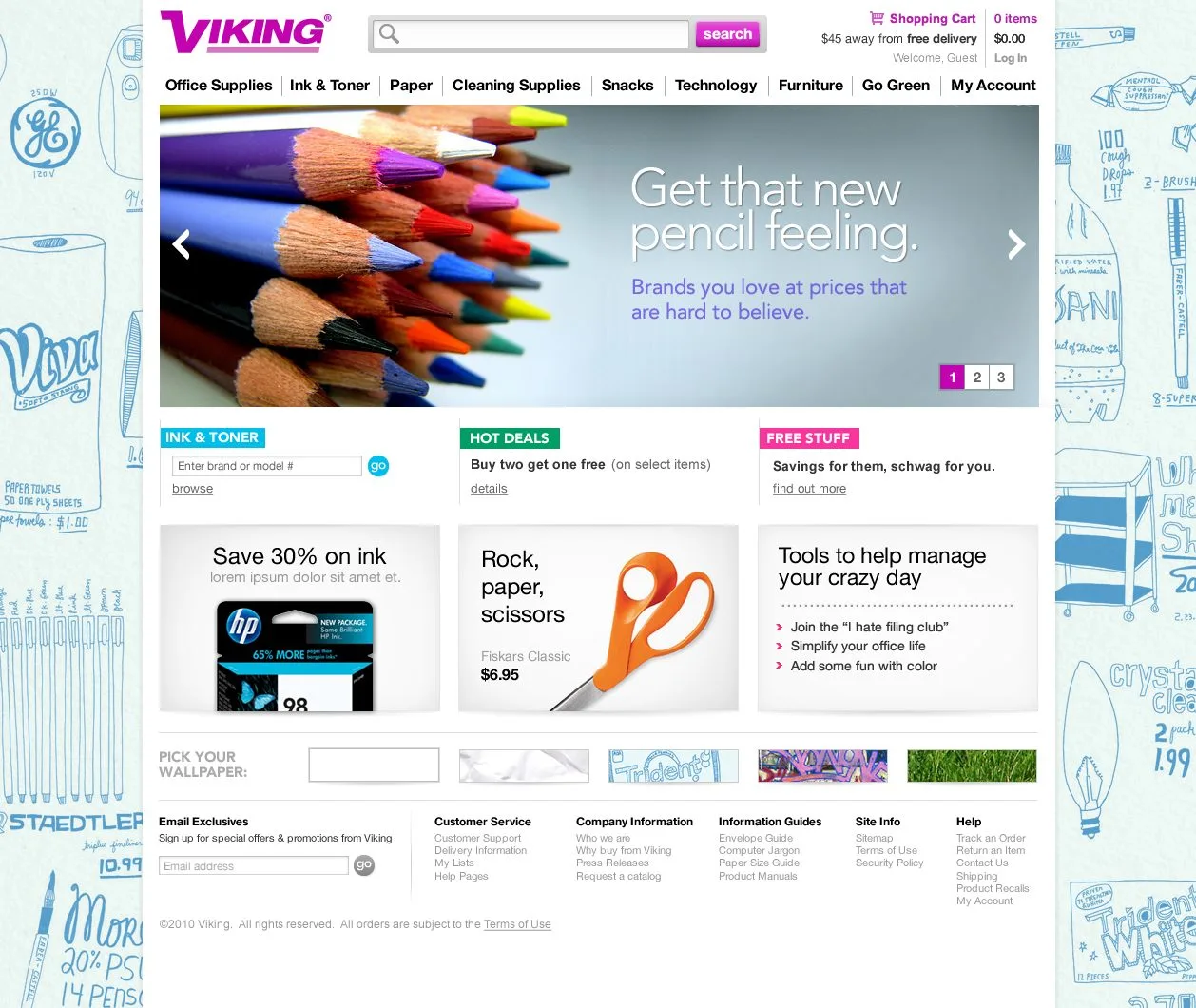 Viking.com homepage — the ecommerce storefront designed and launched by Digital Scientists
