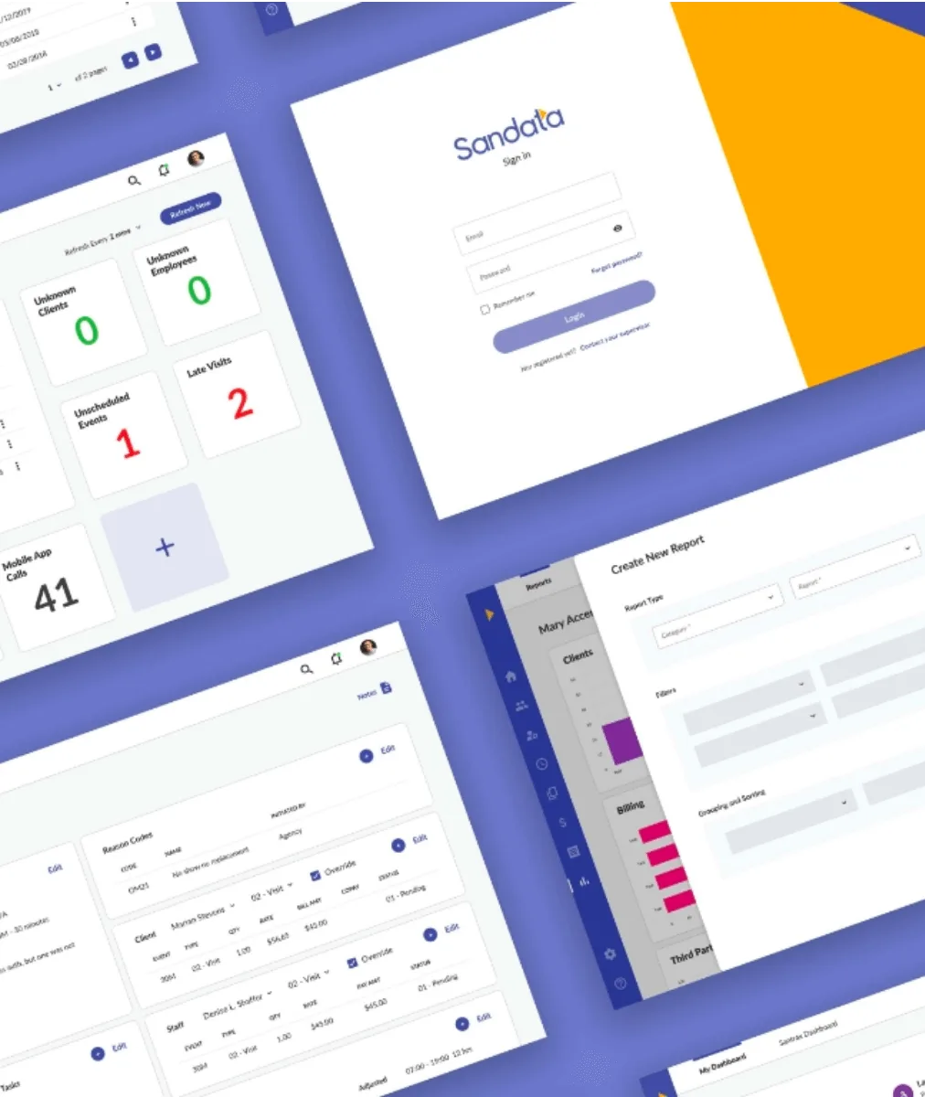 Sandata home health UI modernization