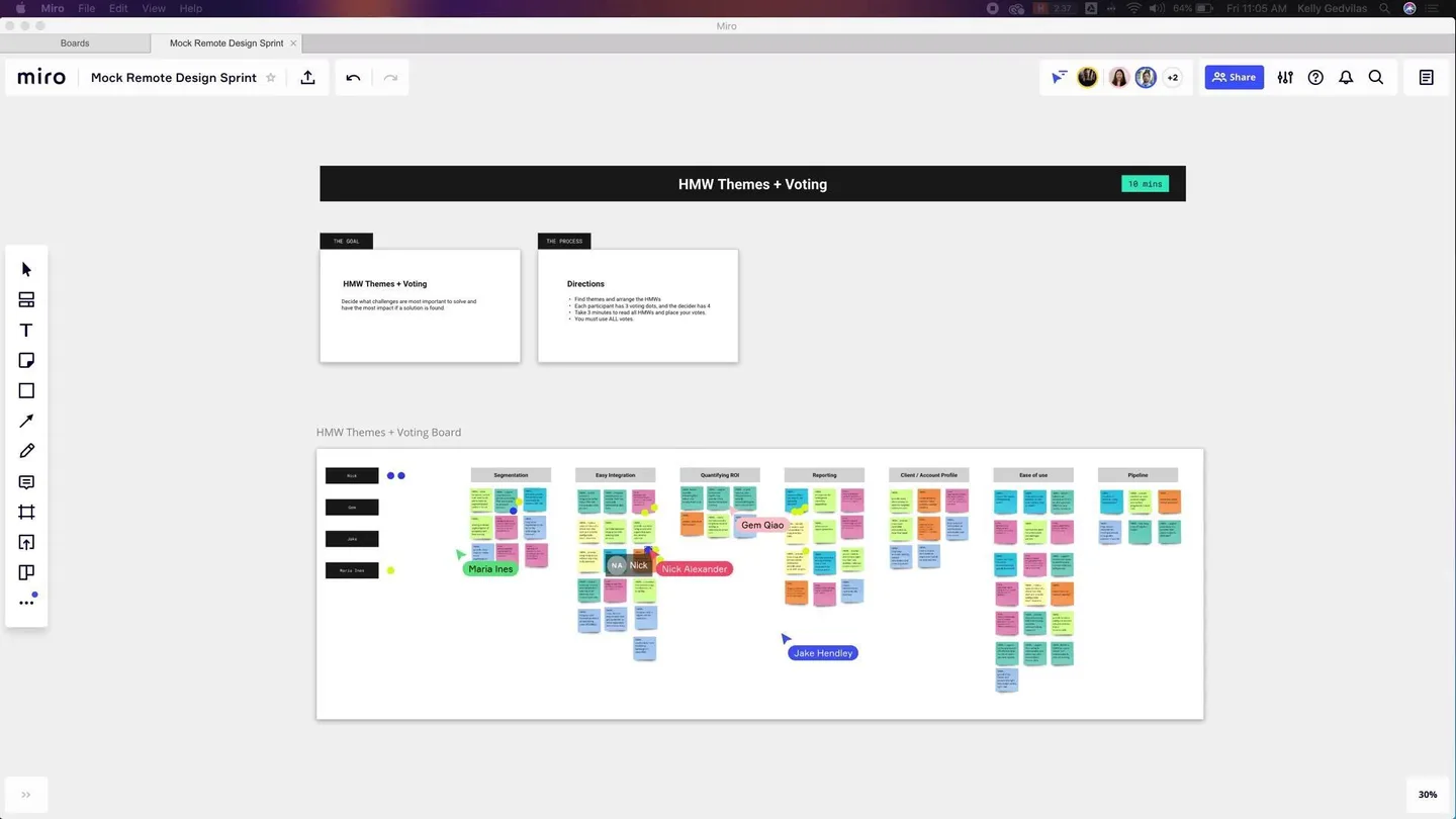 Tempo CRM design sprint ideation