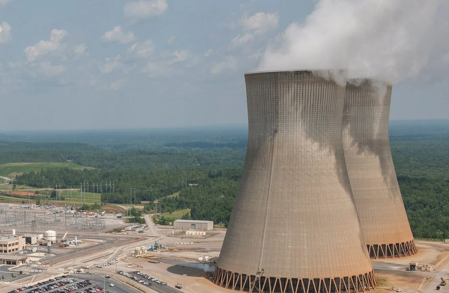 Vogtle nuclear power plant cooling towers