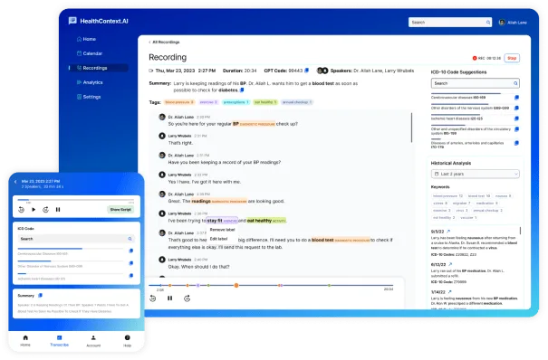 HealthContext.AI - AI service to document telehealth encounters