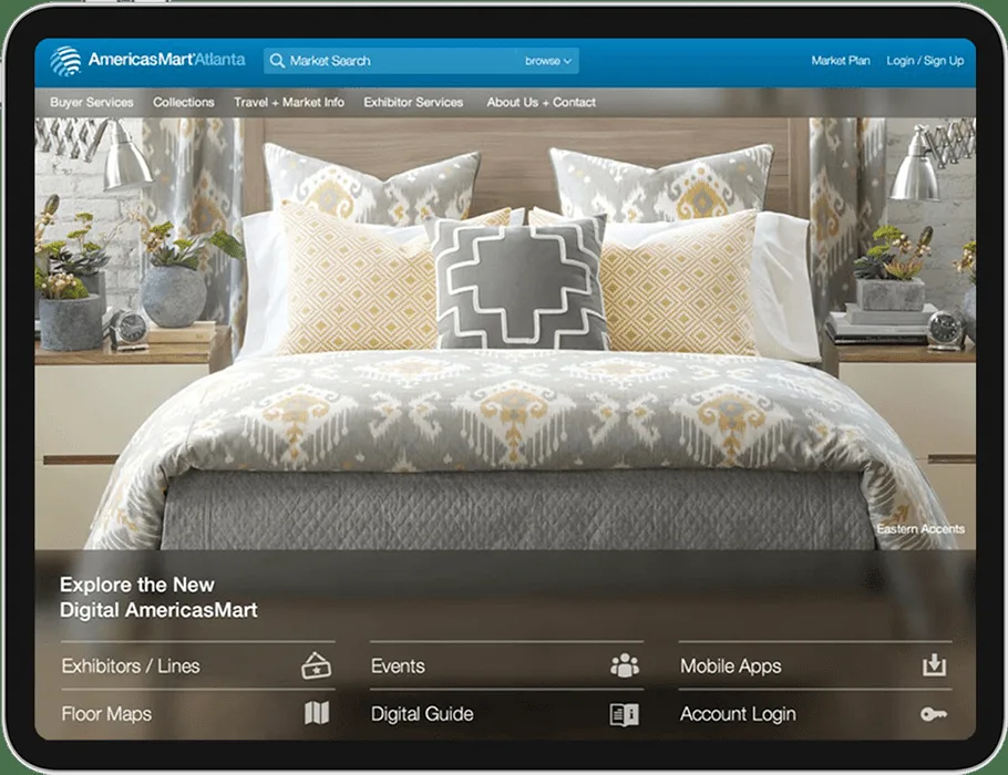 AmericasMart app experience across multiple devices