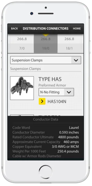 HPS Select part selector and details view
