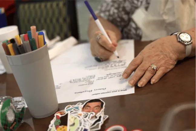 Co-creation workshop with care team members and designers