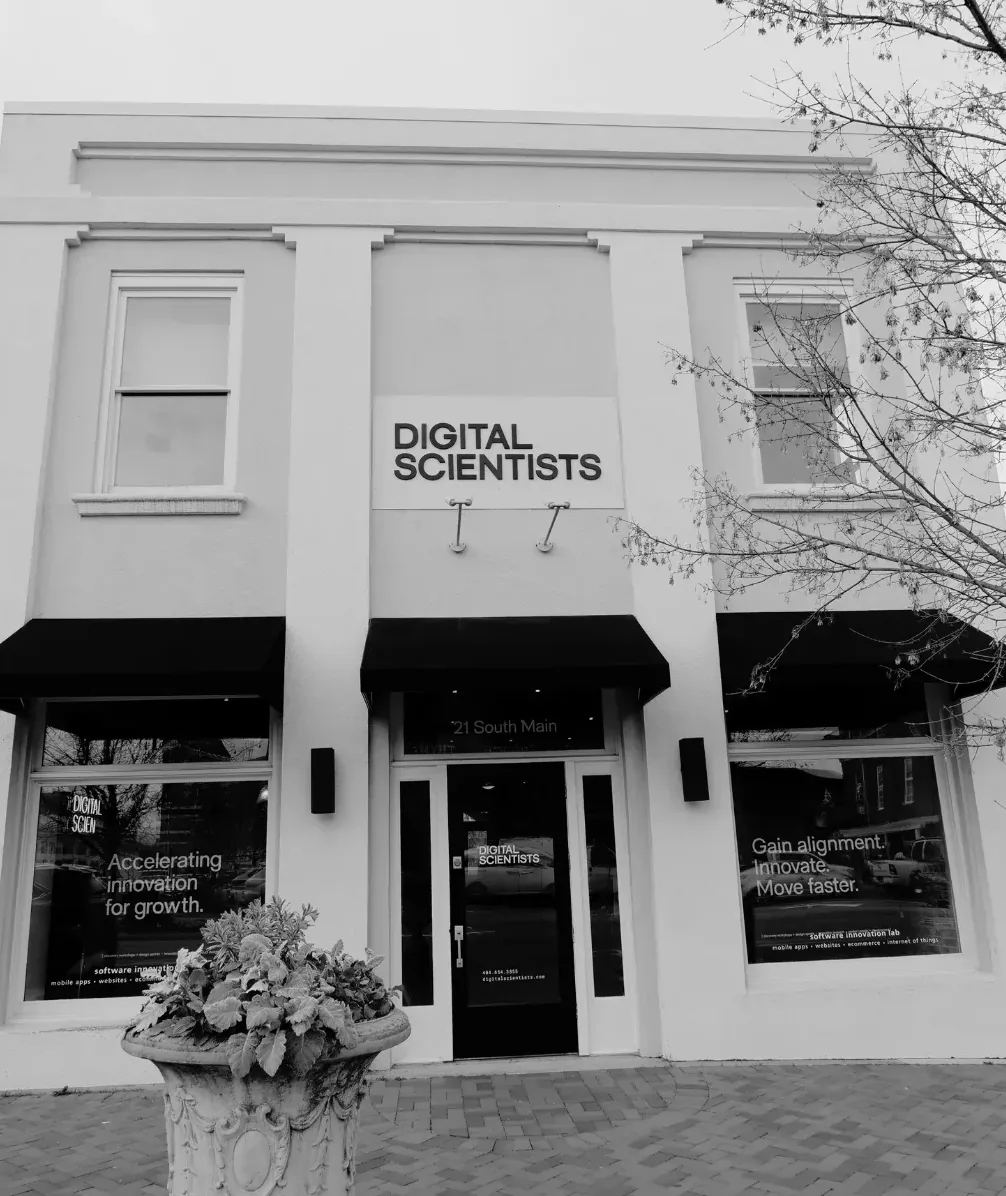 Digital Scientists office at 21 South Main Street in downtown Alpharetta