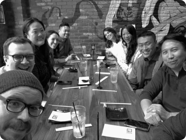 Team out getting lunch