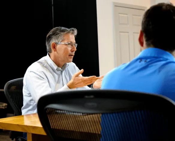 Bob Klein speaking in meeting