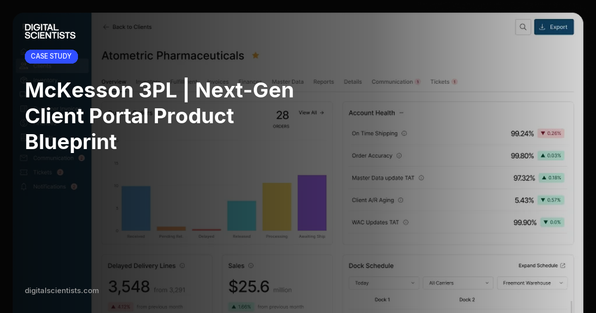 McKesson 3PL | Next-Gen Client Portal Product Blueprint | Digital ...