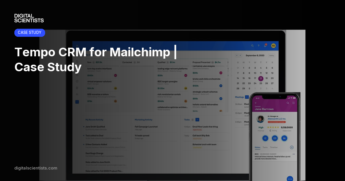 Tempo CRM for Mailchimp | Case Study | Digital Scientists