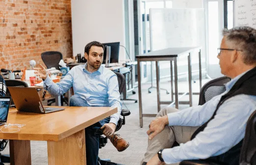 Business meeting in a conference room