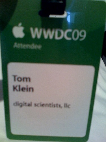 Digital Scientists Tom Klein attends 2009 Apple WWDC