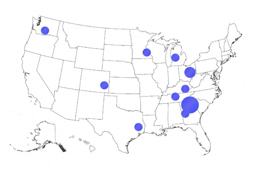 team locations across the us