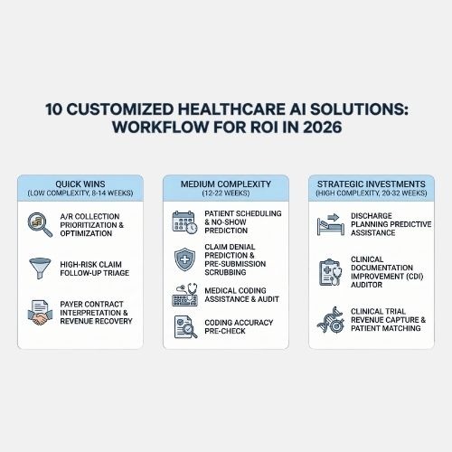 Leveraging AI for ROI in Healthcare: 10 Custom Solutions for 2026